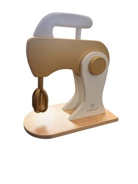 KidKraft Mixer Wooden Play Toy Gold & White Kitchen Accessories
